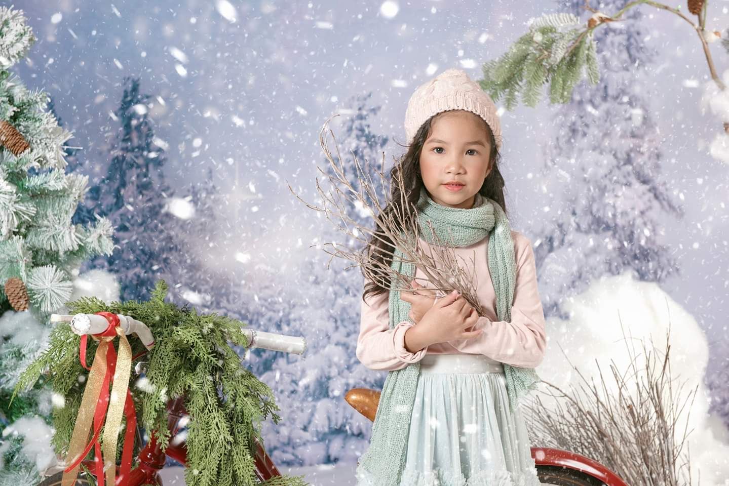 Kate Winter Snow Forest Backdrops For Photography -UK