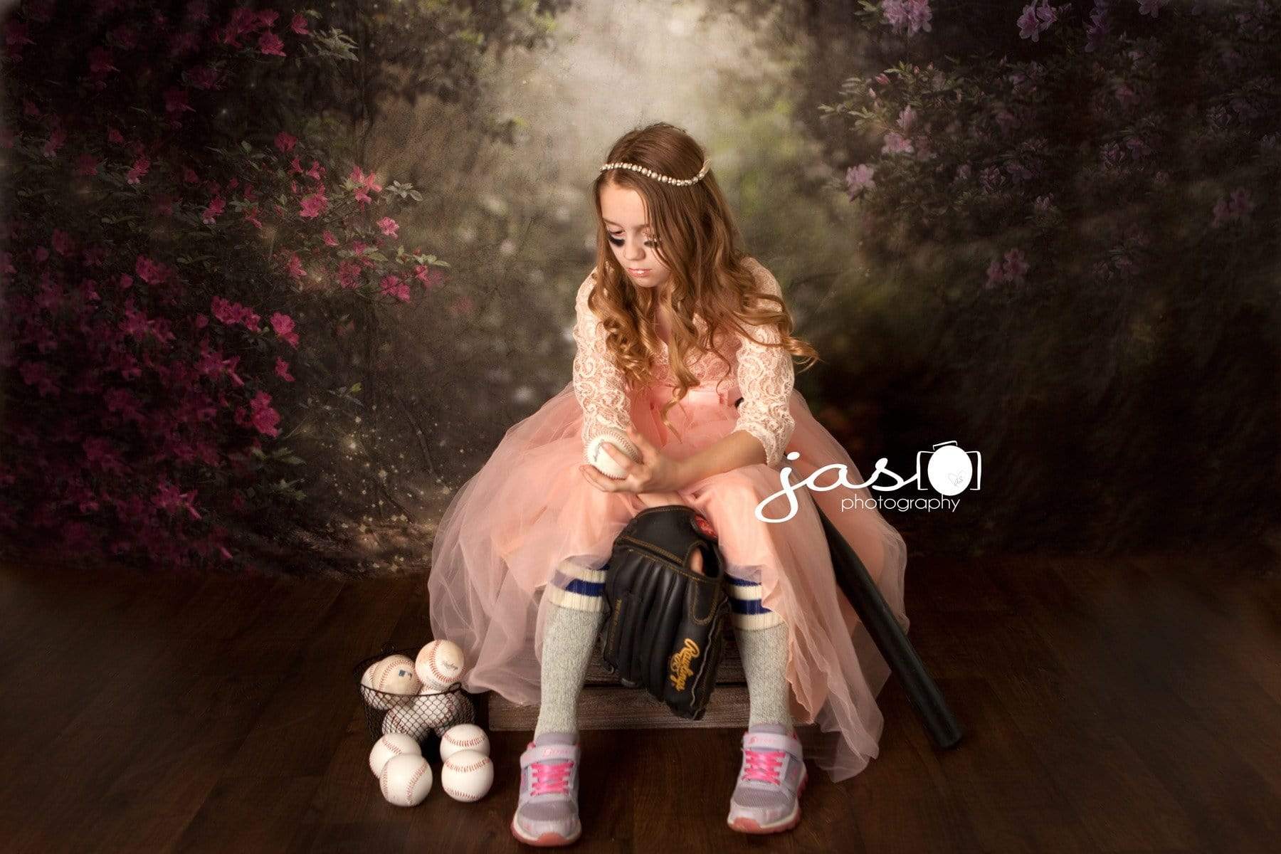 Katebackdrop Kate Pink Floral Garden spring Backdrop for Photography Designed by Pine Park Collection