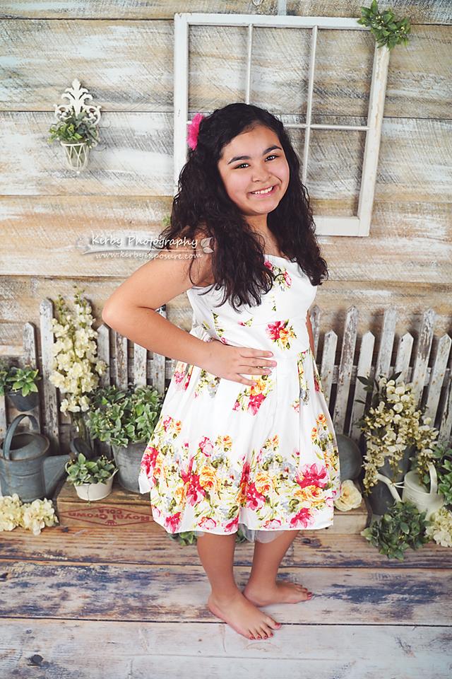 Kate Children Vintage Spring Veranda backdrop designed by Arica Kirby -UK