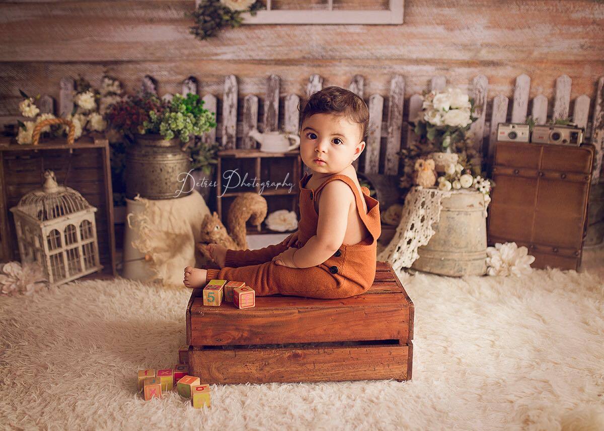 Kate Children Vintage Spring Veranda backdrop designed by Arica Kirby -UK