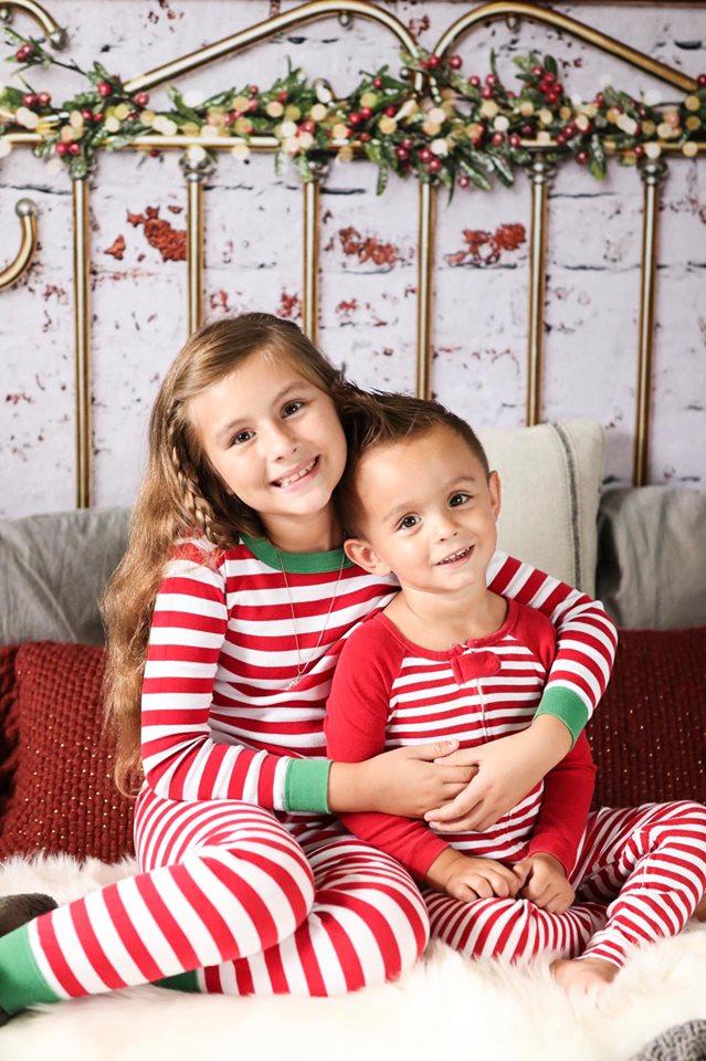 Kate Christmas Brass Headboard Backdrop for Photography Designed By Erin Larkins -UK
