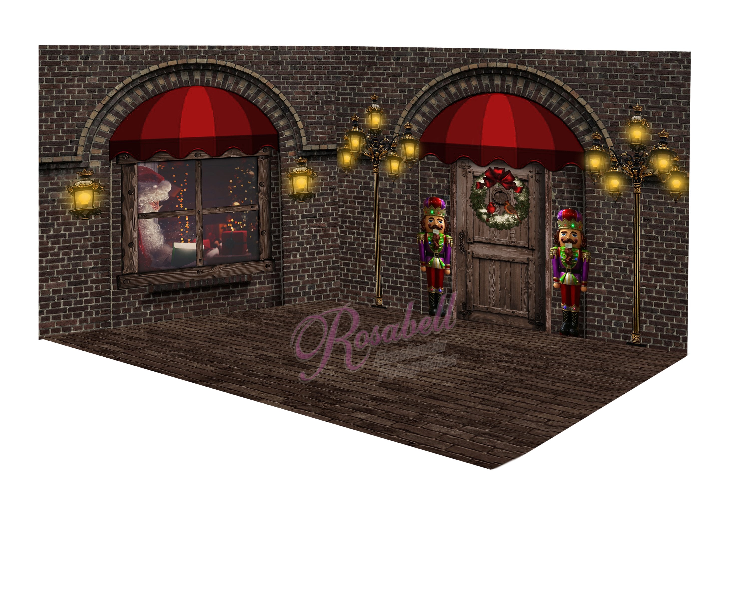 Kate Christmas Window Door Room Set Designed by Rosabell Photography -UK
