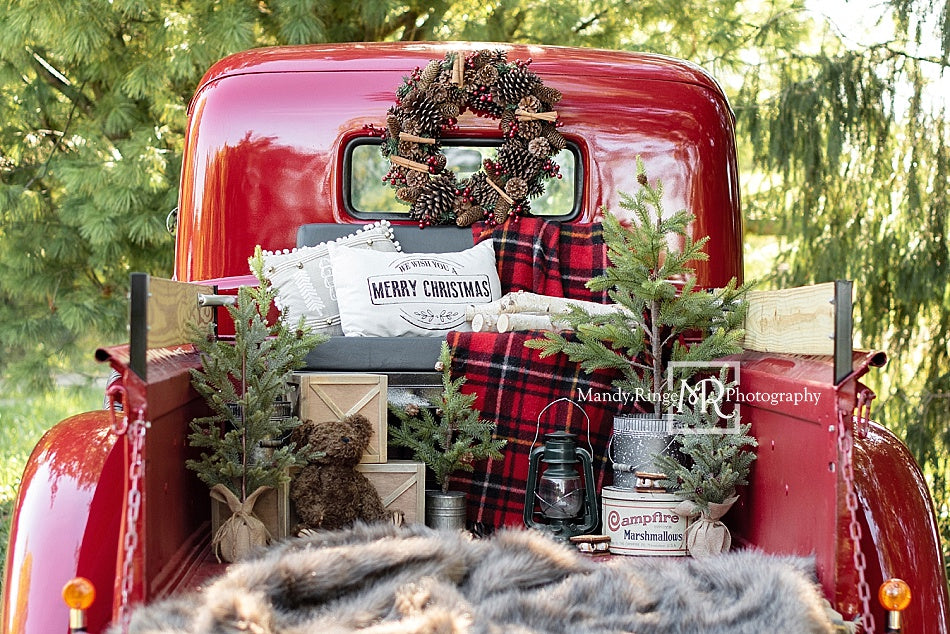 Kate Red Christmas Truck Backdrop Designed by Mandy Ringe Photography -UK