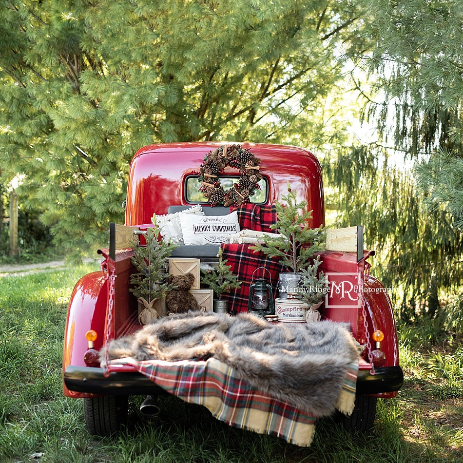 Kate Red Christmas Truck Backdrop Designed by Mandy Ringe Photography -UK