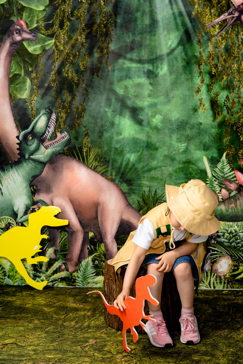Kate Jungle Adventure Dinosaurs Backdrop Designed by Mandy Ringe Photography -UK