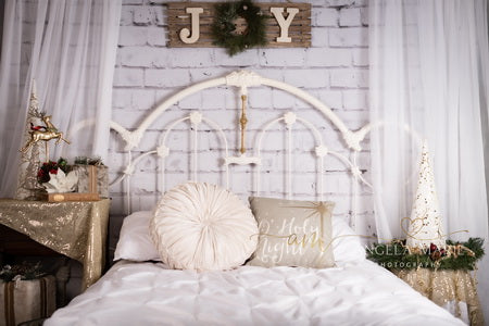 Christmas Headboard Mattress Backdrop
