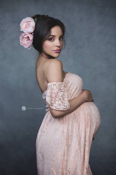 Kate Cold Tones Of Gray And Little Green Light Abstract Textured Backdrop Designed by Veronika Gant -UK