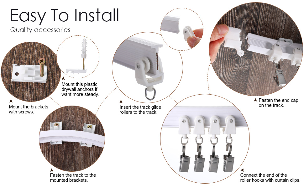 Flexible Curtains Backdrops Bendable Track Ceiling Wall Backdrop Stand -UK