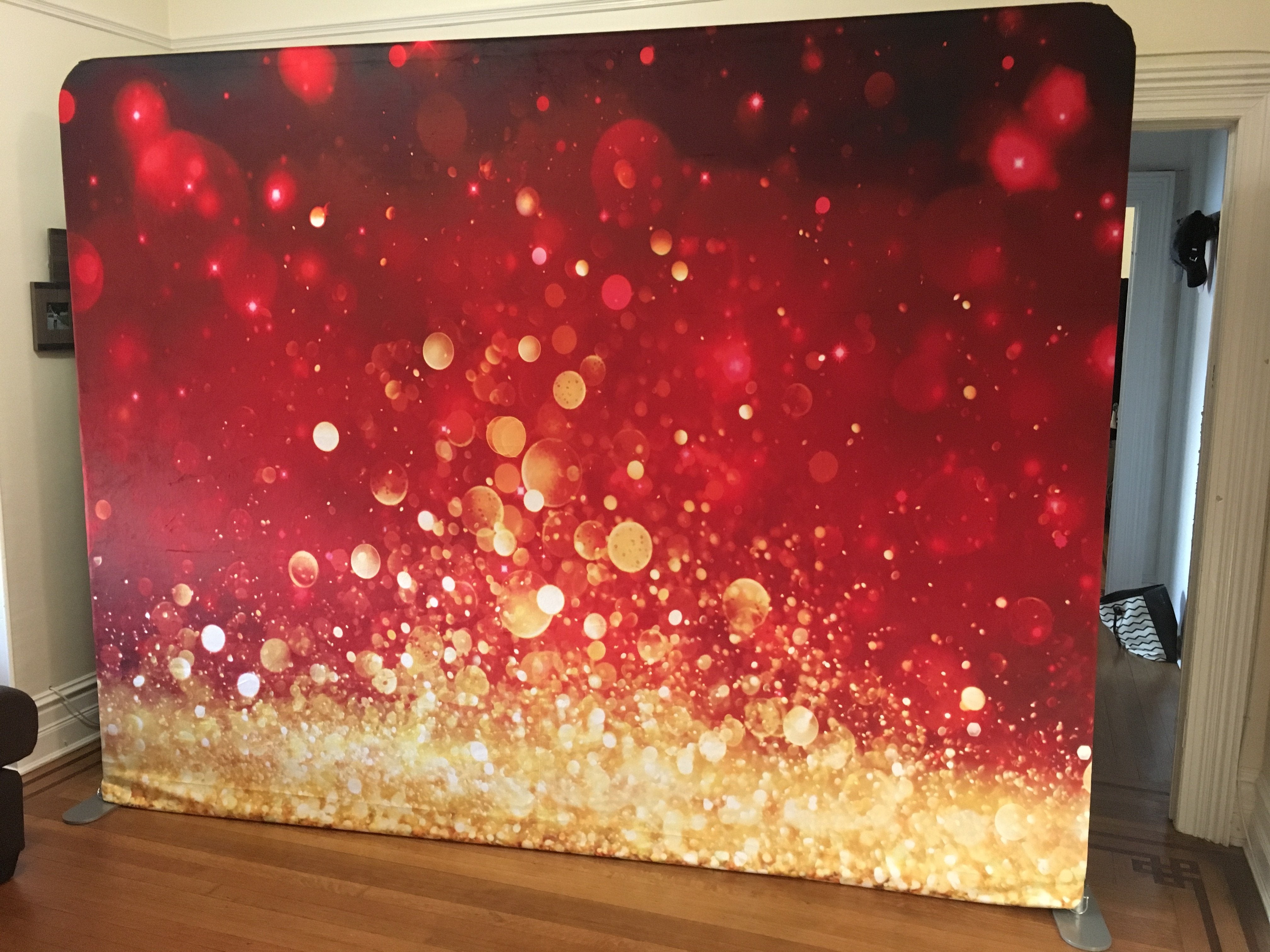 Katebackdrop£ºKate Bokeh Christmas Festival Party Photography Backdrop Red Glittering Holiday