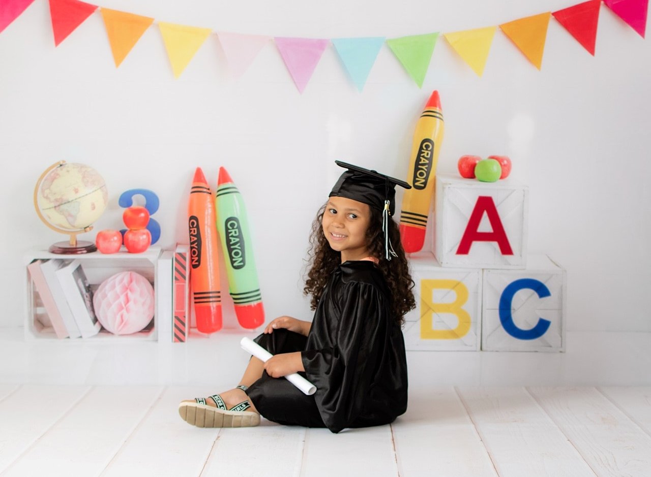 Kate Back to School Crayon Backdrop for Photography -UK