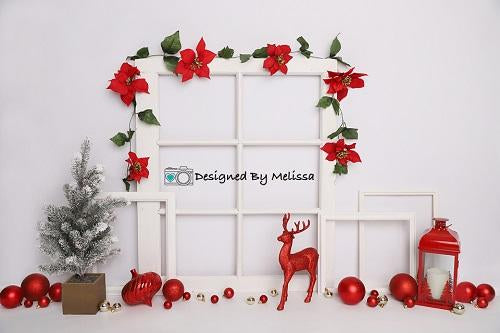 Kate Christmas Red Backdrop Designed by Melissa King -UK