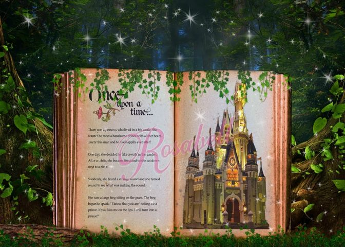 Kate Princess Book Fairytale Backdrop Designed by Rosabell Photography -UK