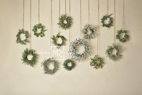 Kate Christmas Simple Wreath Backdrop Designed by Mandy Ringe Photography -UK