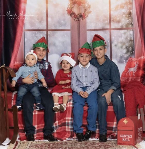 Kate Christmas Snow And Sunshine Outside Window Backdrops for Photography -UK