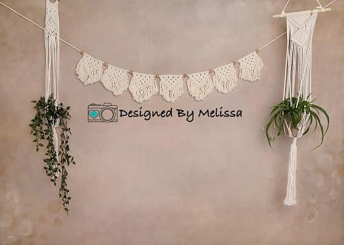 Kate Boho Plants Backdrop Designed by Melissa King -UK