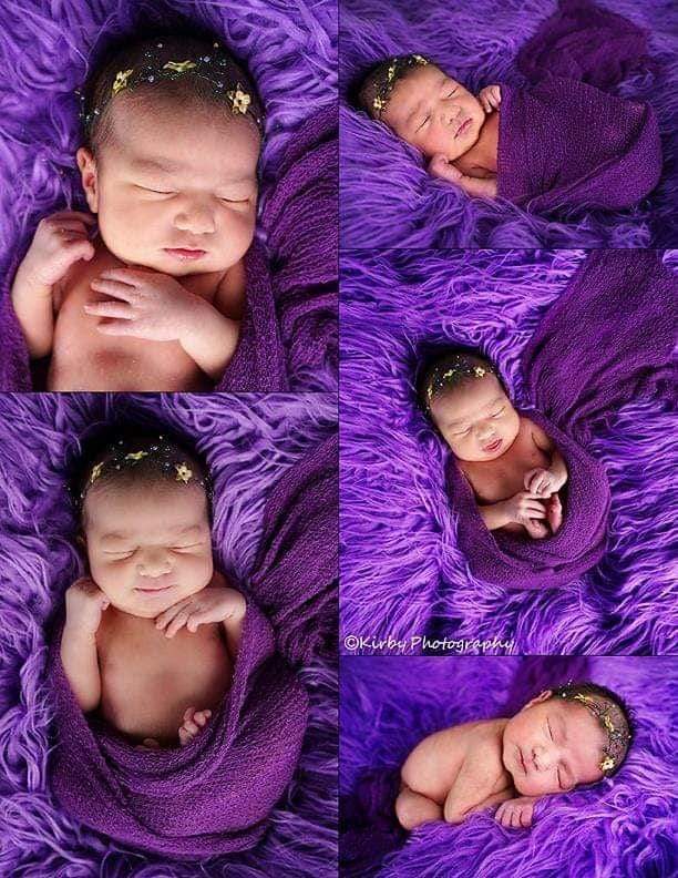Children photography fur blankets props photo studio baby photo newborn long blanket -UK