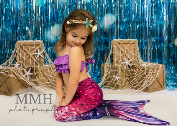 Kate Undersea Sequin Mermaid Backdrop Designed by Melissa McCraw-Hummer -UK