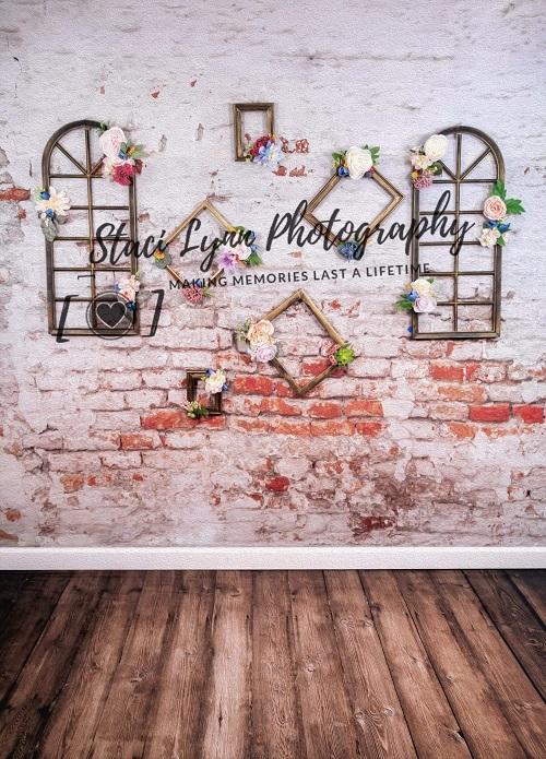 Kate Floral Frames Vertical Backdrop Designed by Stacilynnphotography -UK