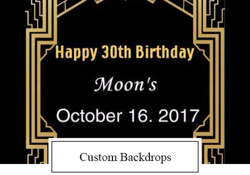 Custom Birthday backdrops