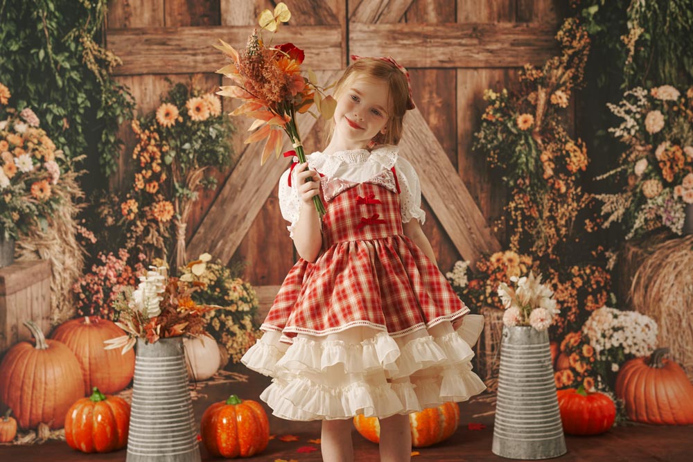 Kate Autumn Barn Door Pumpkin Photo Kit -UK