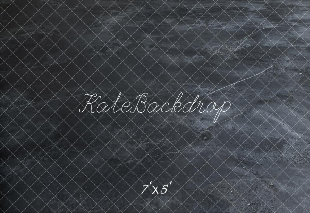 Kate Dark Concrete Texture Grey Floor Backdrop Designed by Emetselch -UK