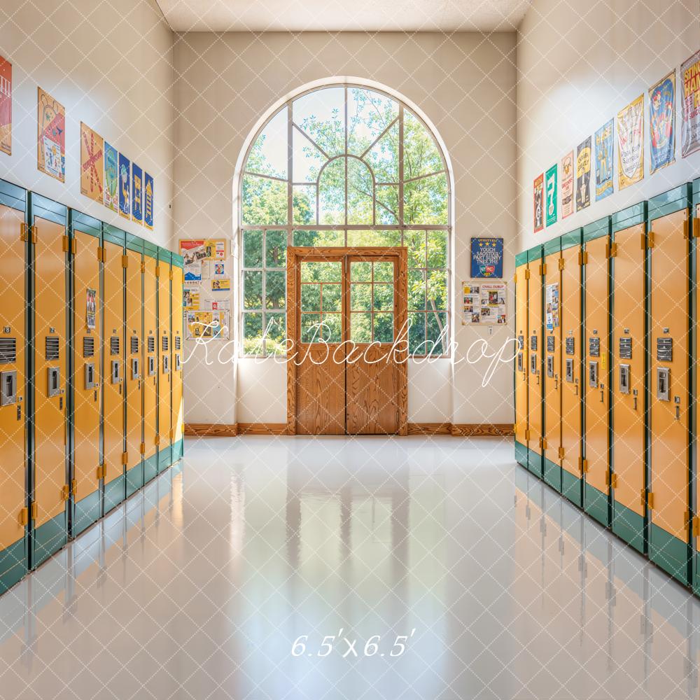 Kate Back To School Lockers Corridor Backdrop Designed by Emetselch -UK