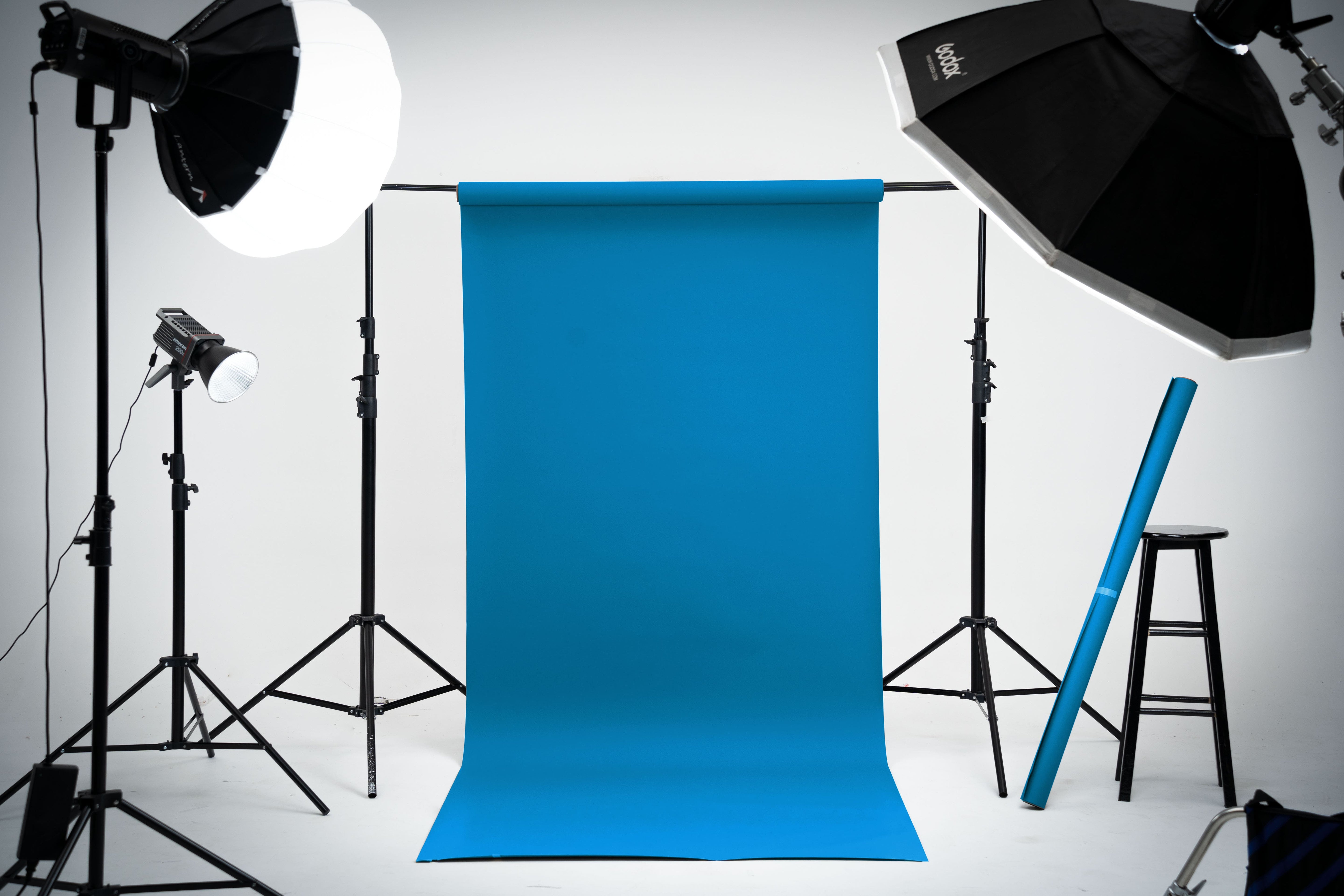Kate Tropical Blue Seamless Paper Backdrop for Photography -UK