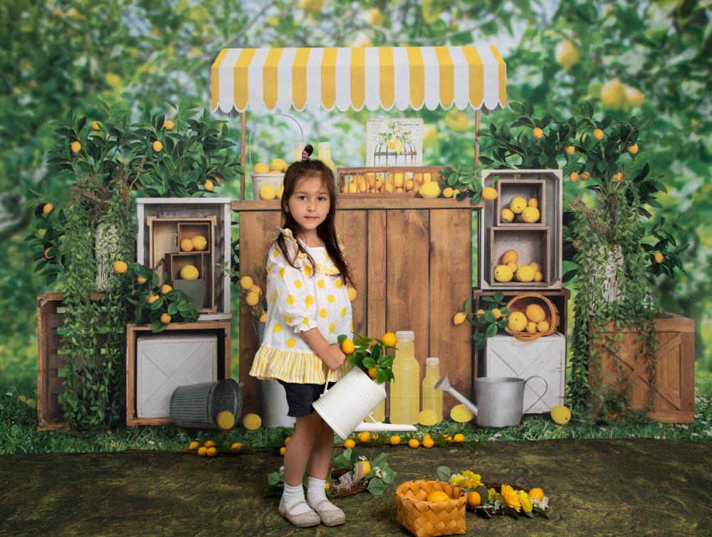 Kate Summer Lemon Trees Backdrop Designed by Emetselch