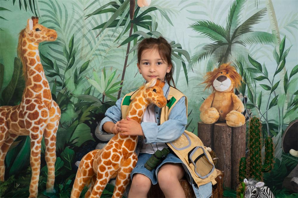 Kate Cake Smash Jungle Animals Backdrop Designed by Emetselch