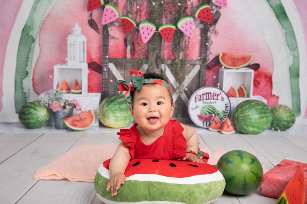 Kate Summer Watermelon Backdrop Designed by Mandy Ringe Photography