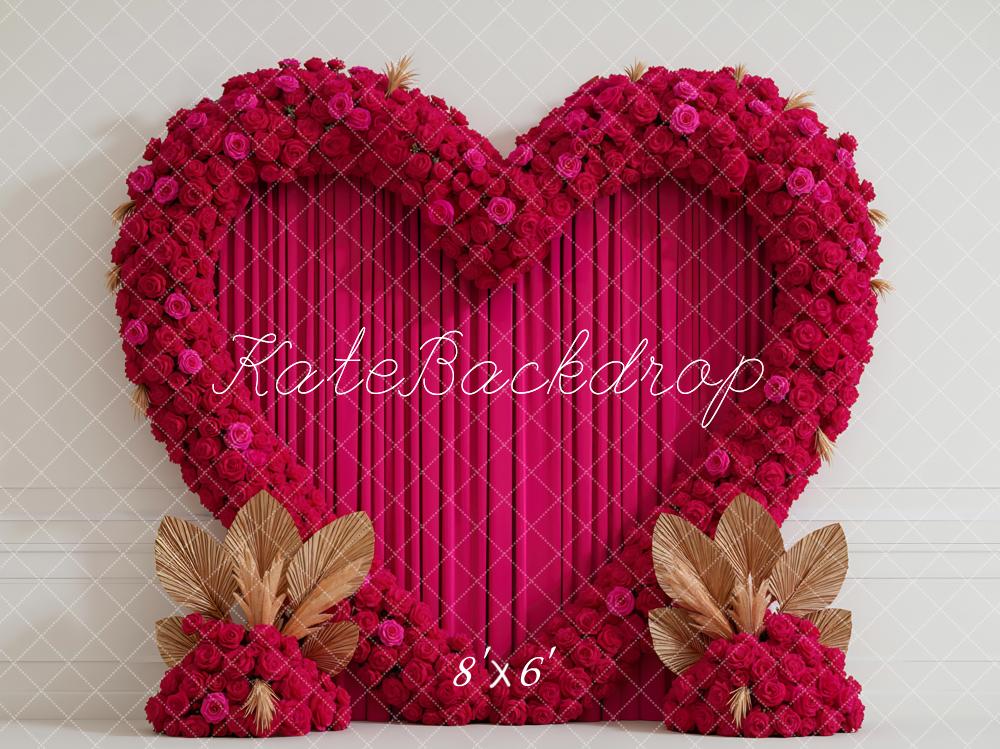 Kate Valentine Heart Arch Red Roses Backdrop Designed by Mini MakeBelieve -UK