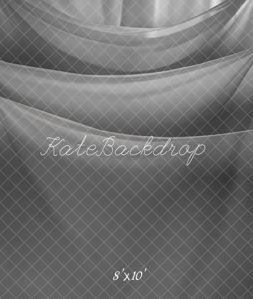 Kate Grey Draped Layers Fleece Backdrop Designed by Emetselch -UK