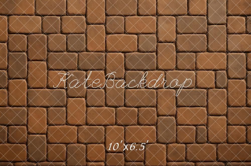 Kate Cobblestone Brick Pattern Floor Backdrop Designed by Mini MakeBelieve -UK