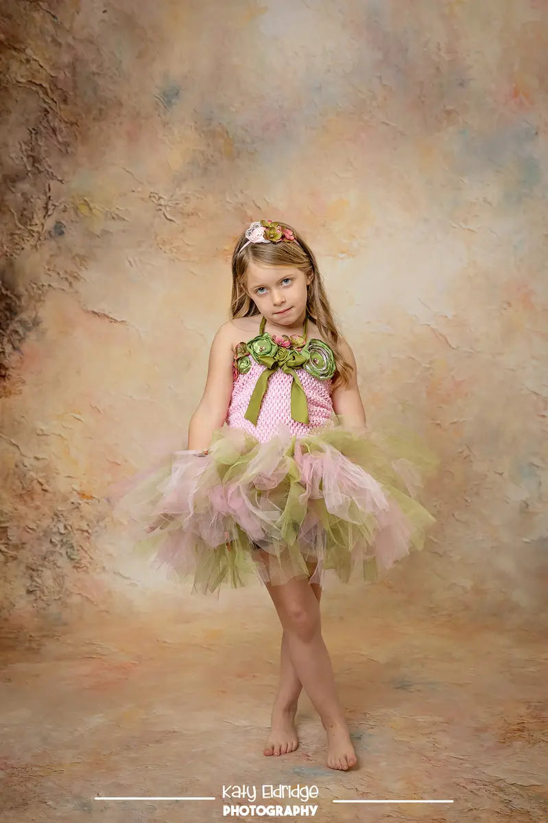 Kate Abstract Texture Vintage Light Brown Backdrop Designed by Emetselch