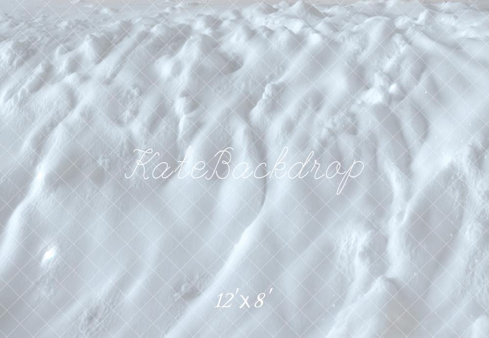 Kate Snow Covered Ground Texture Fleece Backdrop Designed by Kate Image -UK