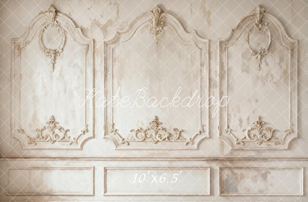 Kate Vintage Ornate Wall Panels Fleece Backdrop Designed by Kate Image -UK