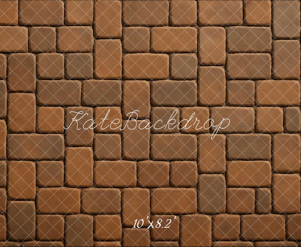 Kate Cobblestone Brick Pattern Floor Backdrop Designed by Mini MakeBelieve -UK