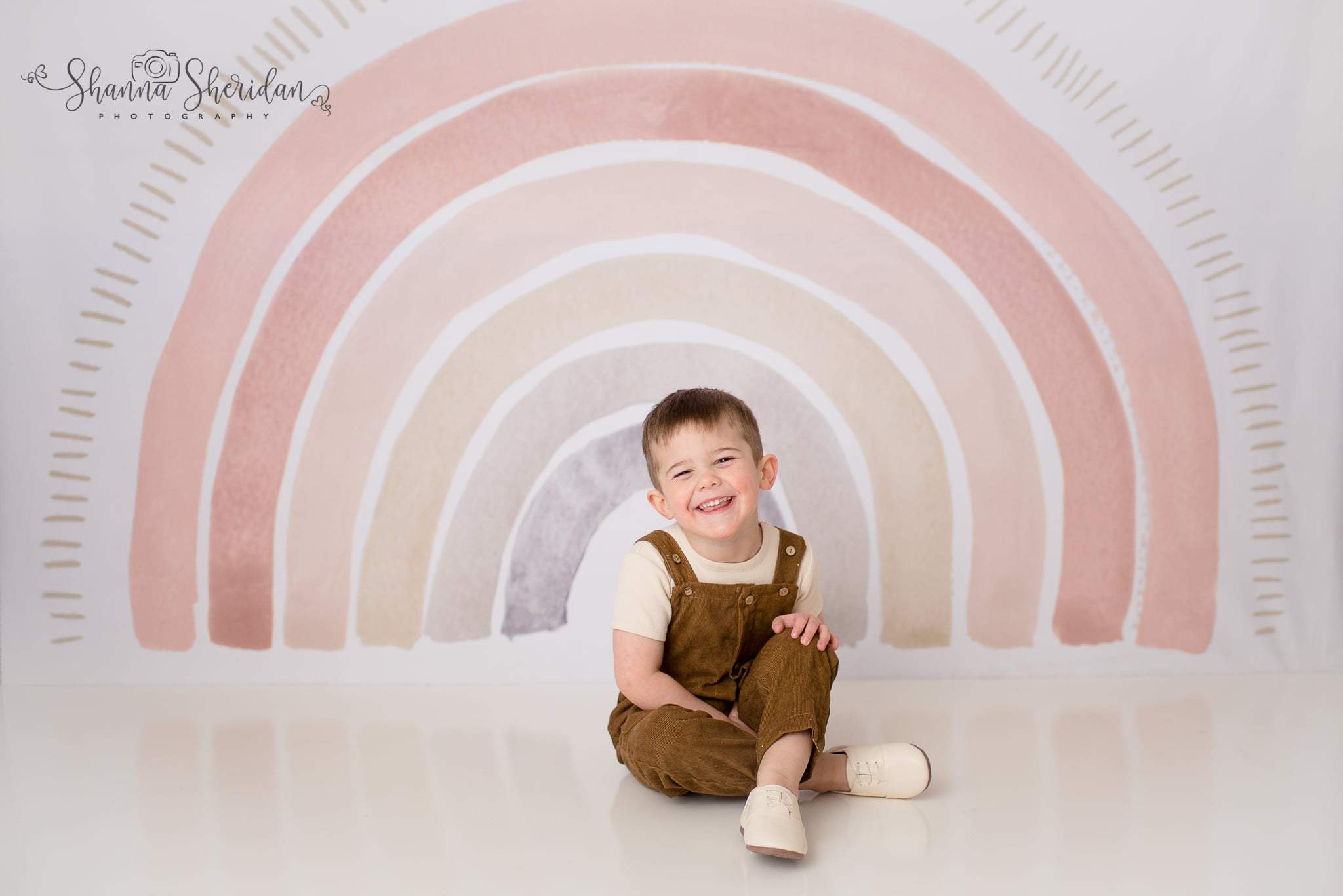 Kate Boho Rainbow Fleece Backdrop Designed by Mandy Ringe Photography