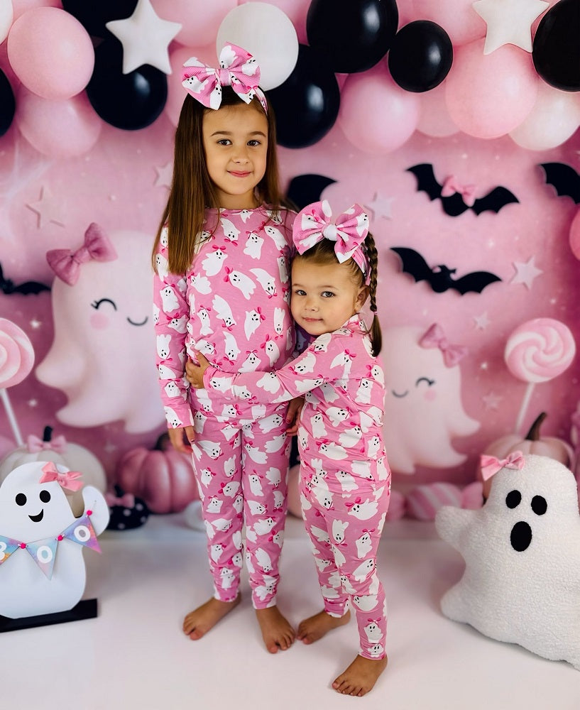 On Sale Kate Halloween Pink Ghost Balloons Backdrop Designed by Ashley Paul