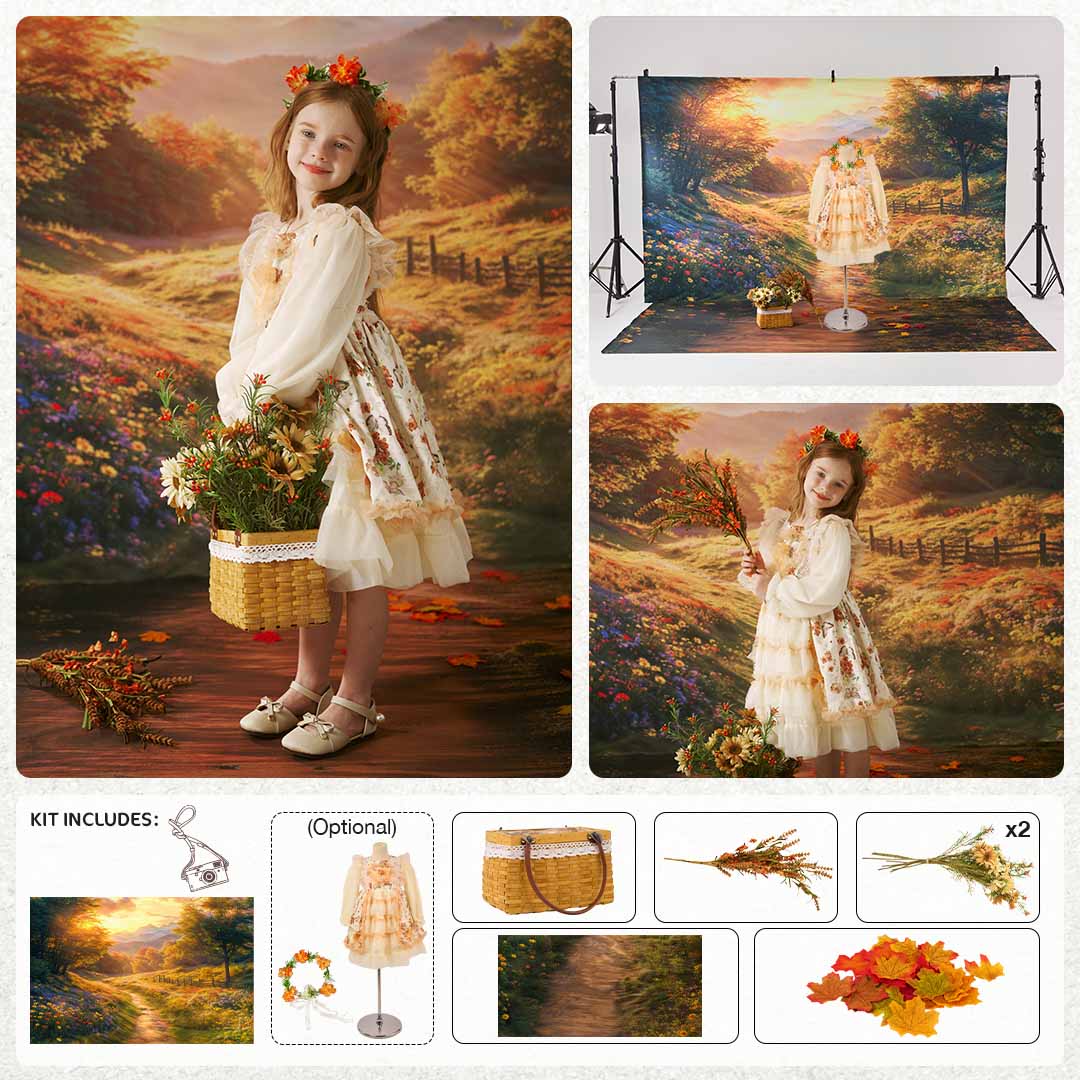 Kate Autumn Country Road Photo Kit -UK