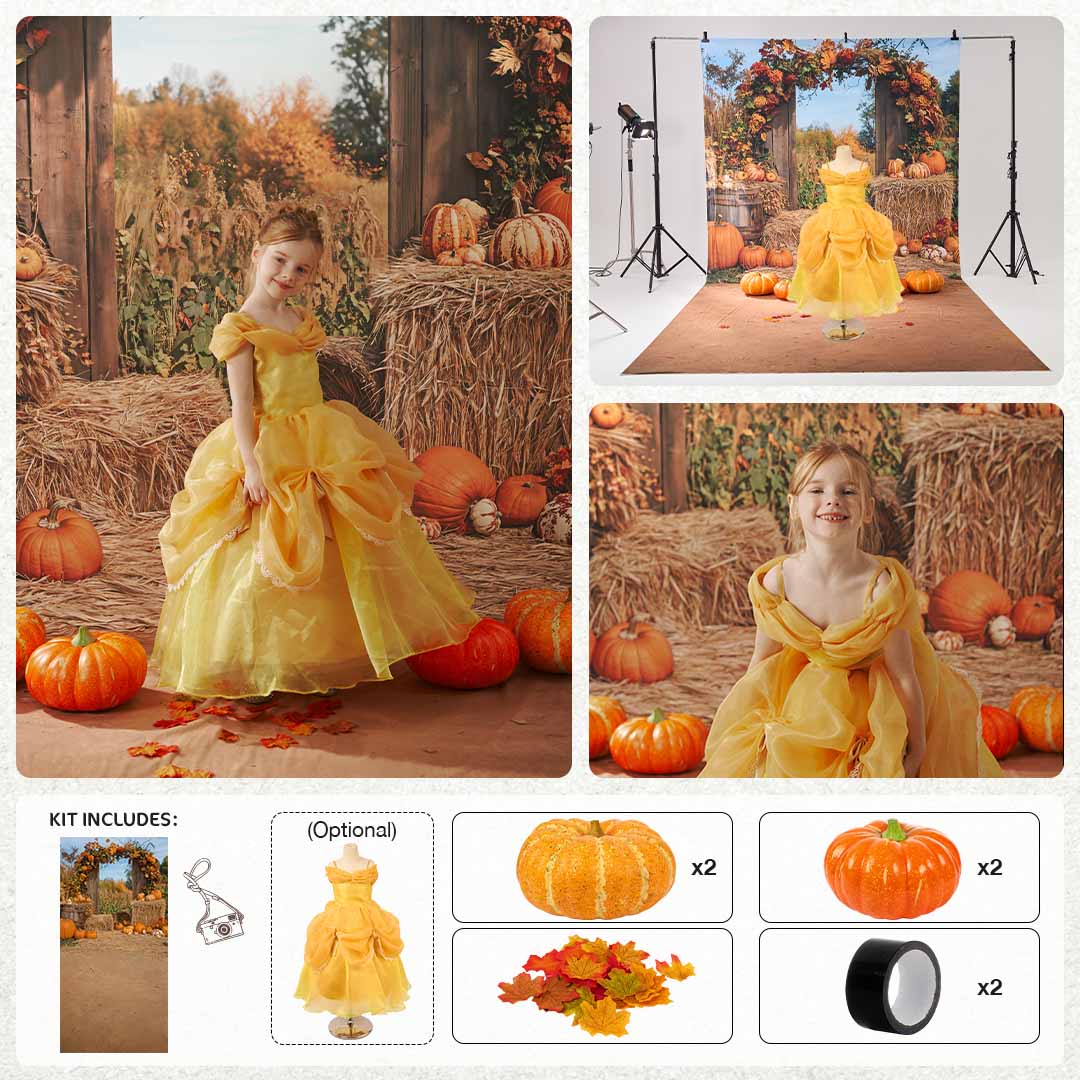 Kate Autumn Pumpkin Stand Photo Kit -UK