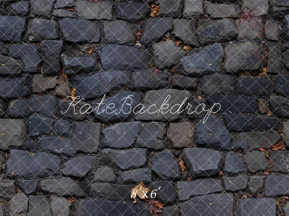 Kate Cobblestone Texture Floor Fleece Backdrop Designed by Emetselch -UK