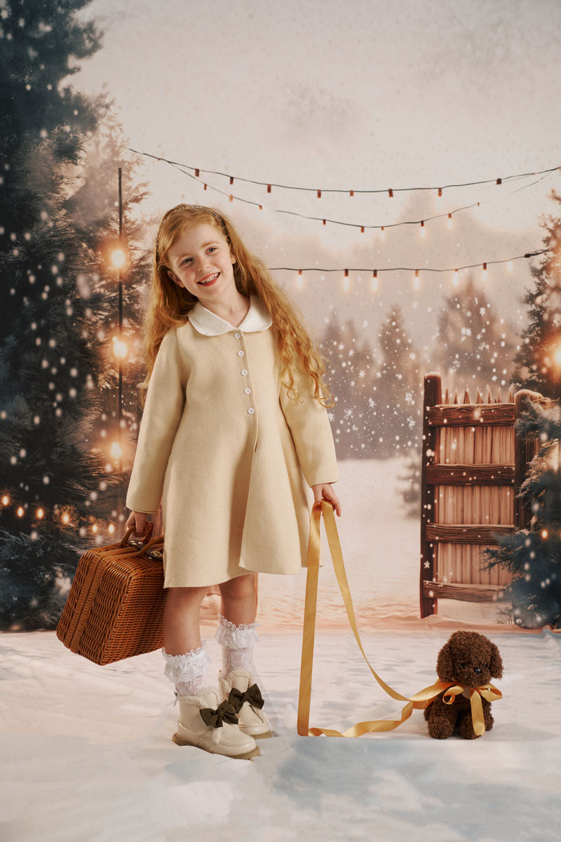 On Sale Kate Christmas Snow Farm Backdrop Designed by Emetselch -UK