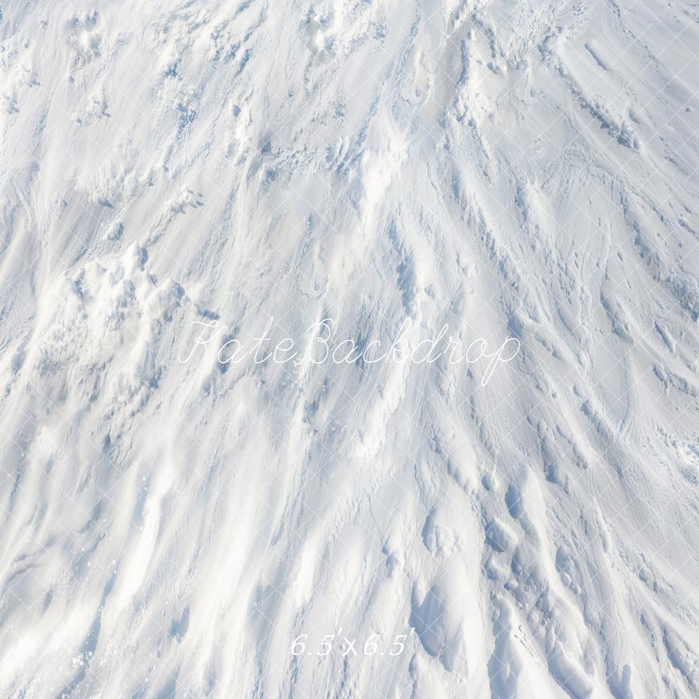 Kate Snowy Floor Texture White Backdrop Designed by Emetselch