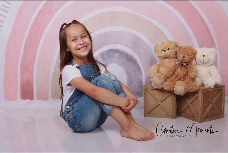 Kate Boho Rainbow Fleece Backdrop Designed by Mandy Ringe Photography -UK