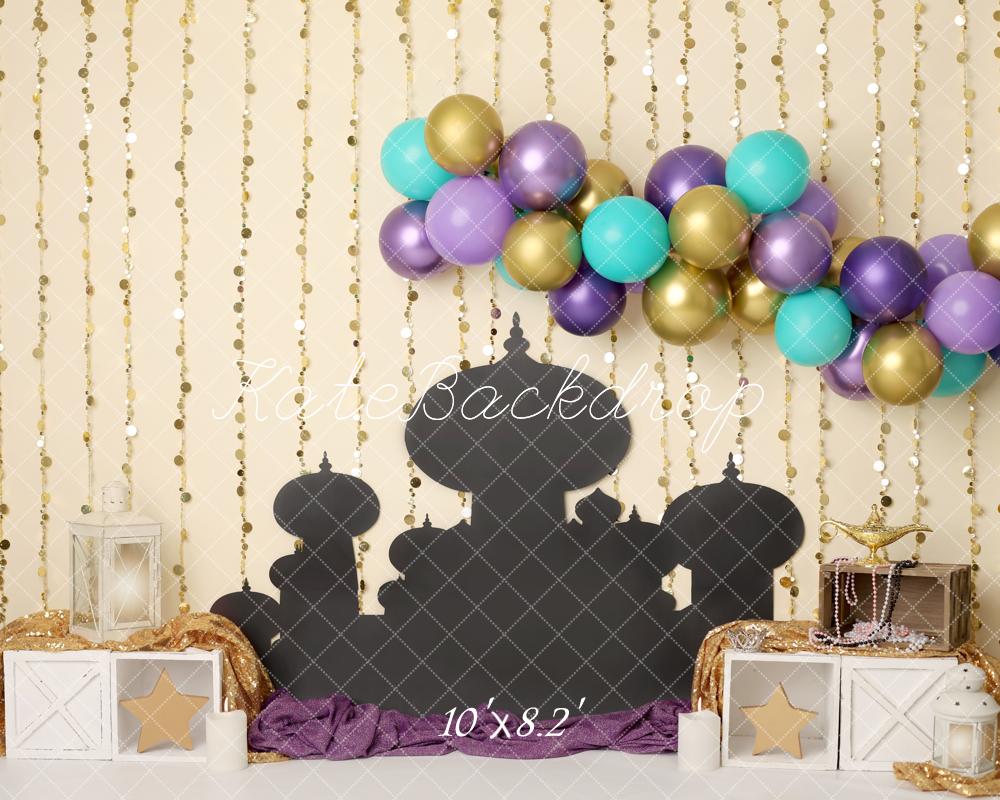 Kate Birthday Fantasy Balloons Backdrop Designed by Melissa King -UK