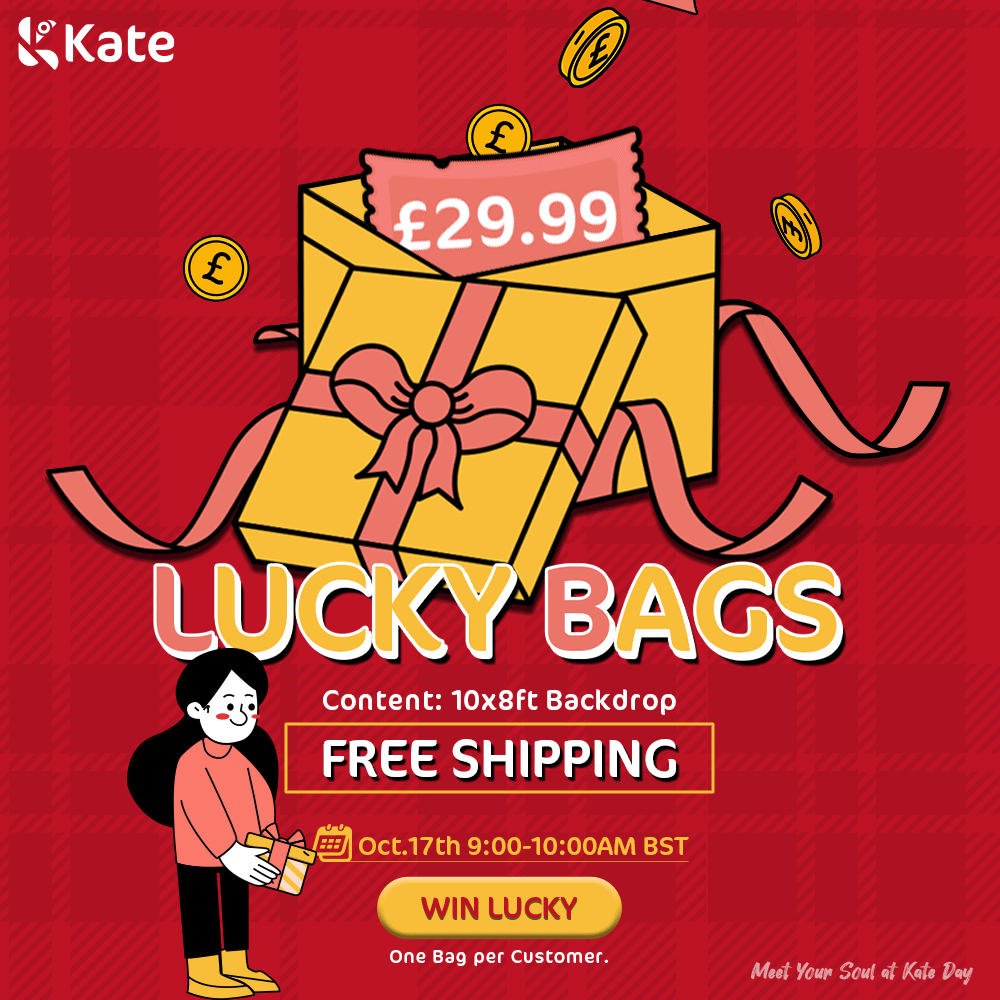 Lucky Bags for FREE SHIPPING——Each person is limited to one lucky bag.(Open time:9:00-10:00 AM BST Oct.15-17) -UK