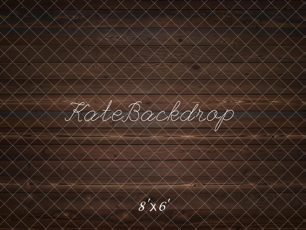 Kate Dark Wood Texture Fleece Backdrop Designed by Kate Image -UK