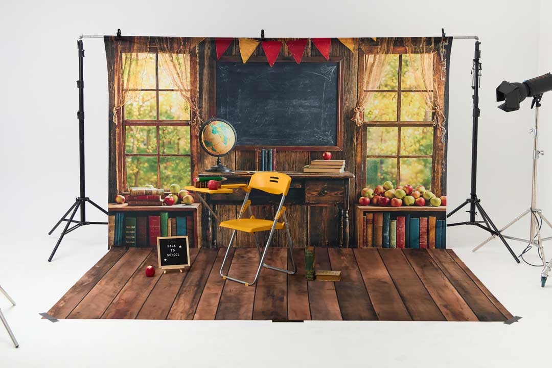 Kate Back to School Chalkboard Globe Photo Kit