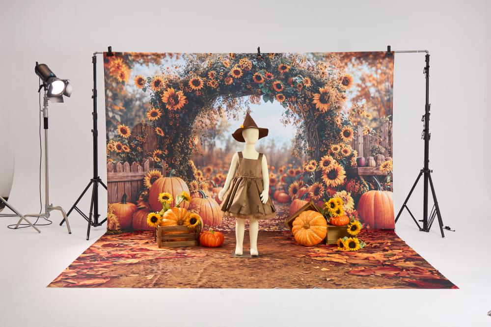 Kate Autumn Sunflowers Arch Pumpkin Photo Kit -UK